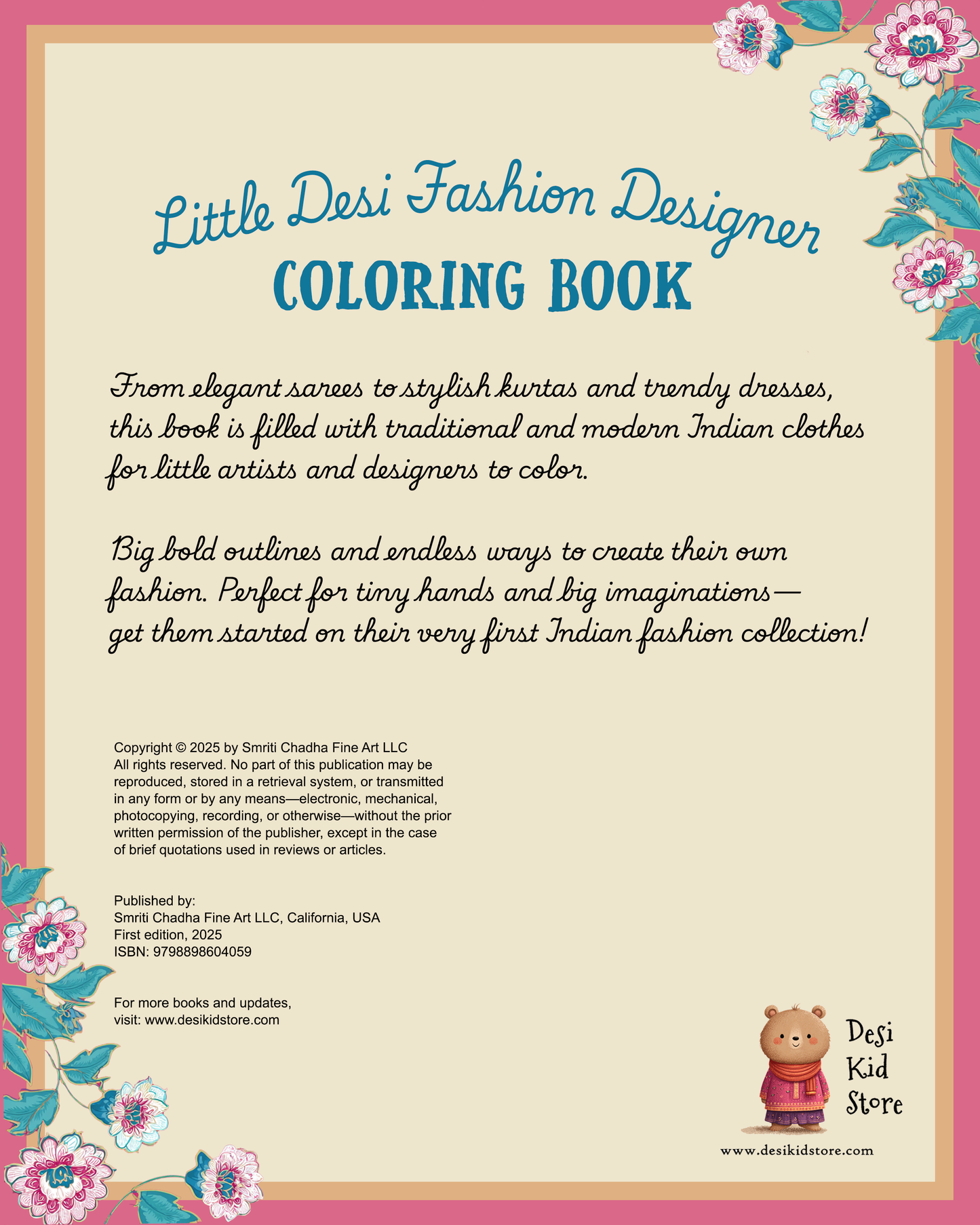 Little Desi Designer Coloring Book