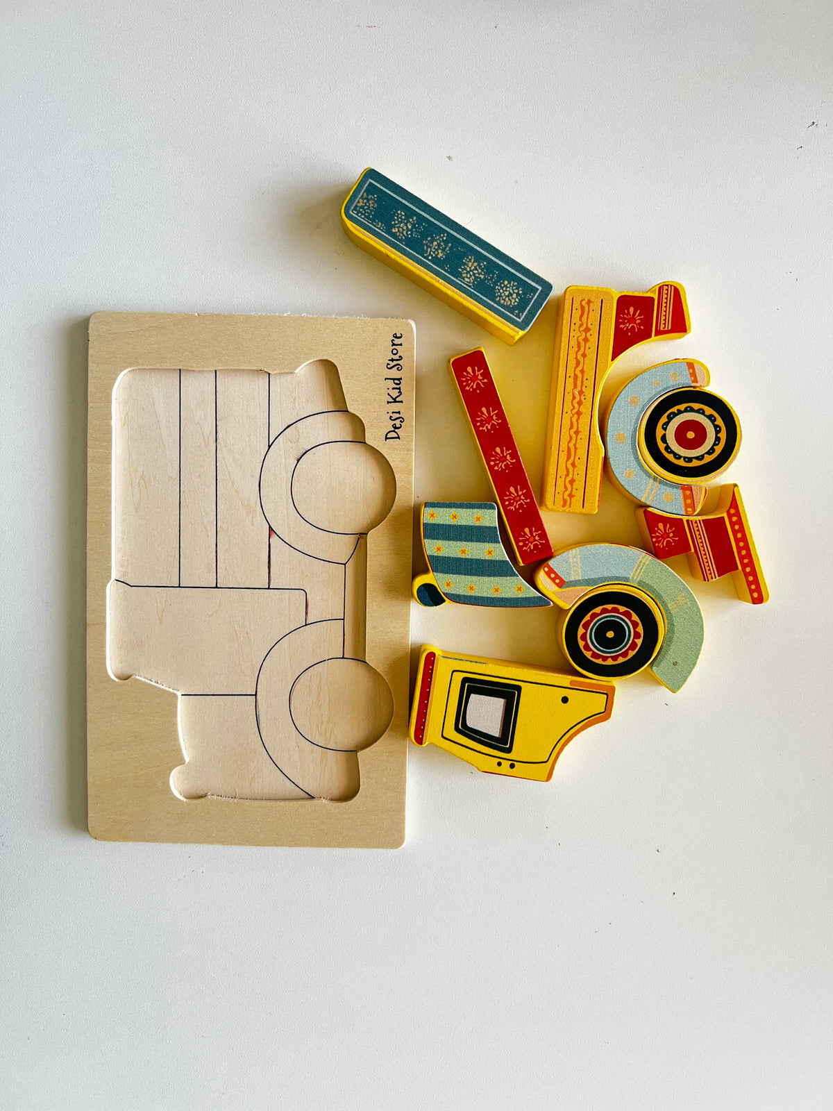 Truck/Camel Wooden Puzzle Set