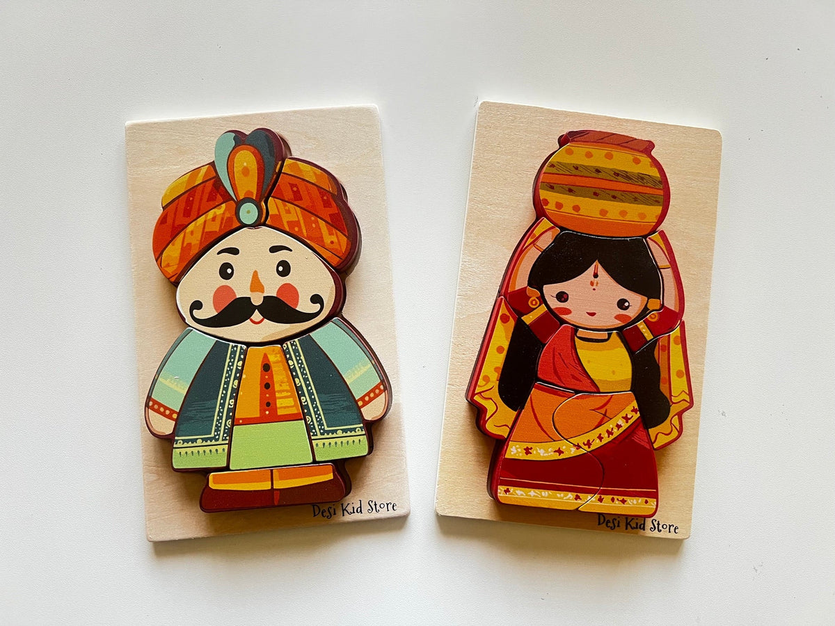 Man/Woman Wooden Puzzle Set