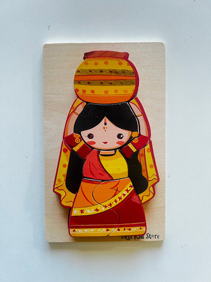 Man/Woman Wooden Puzzle Set