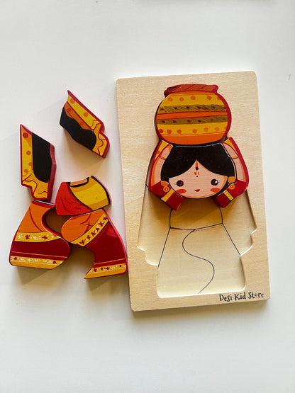 Man/Woman Wooden Puzzle Set
